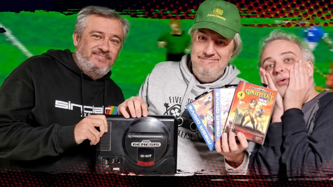 Mega Drive met vier spelers! Bruno de vrachtwagenchauffeur en Justo de cameraman, in de Chocheluisms…
