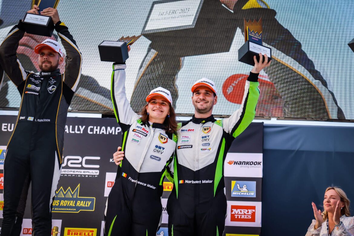 De gebroeders Major, een grote kans in het Europees Rallykampioenschap! Ola Nore Jr. staat op de eerste plaats