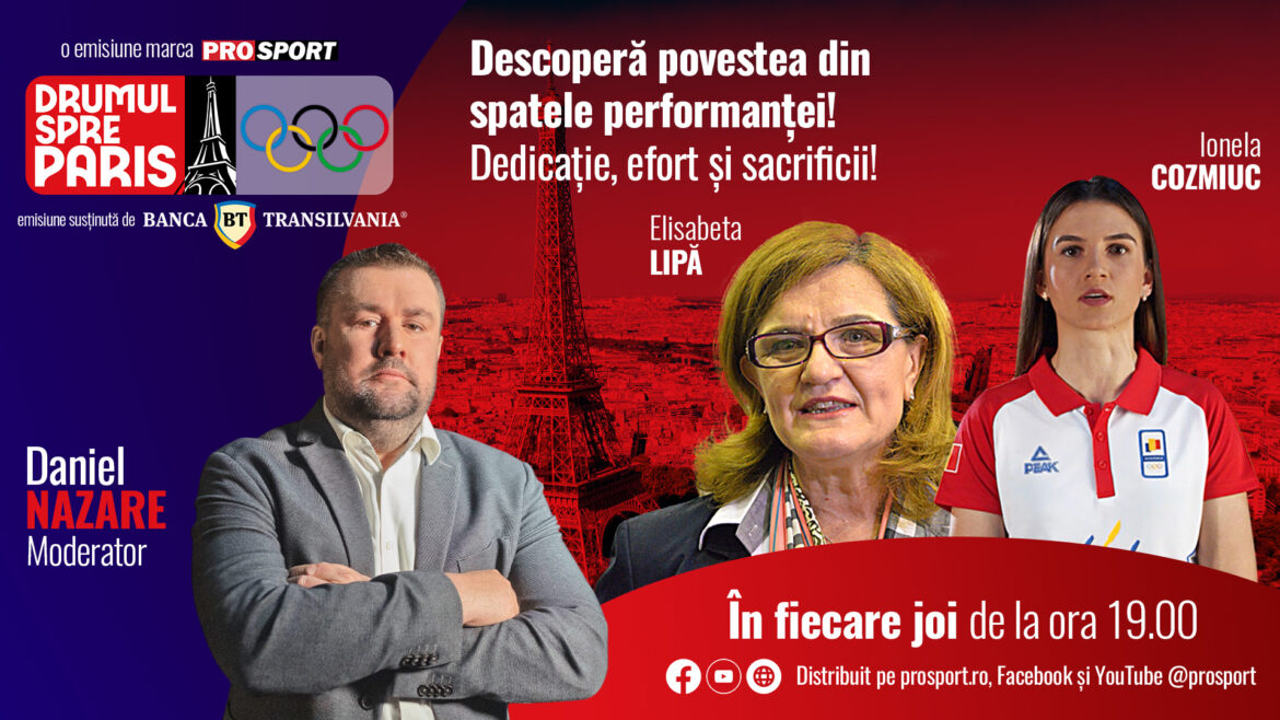 Elisabeta Lipă en Ionela Cozmiuc zijn te gast in ”Road to Paris”, een programma gemodereerd door journalist Daniel Nazare.