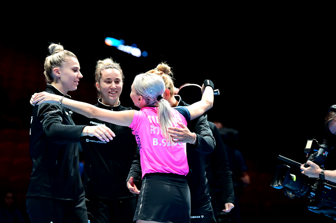Roemenië - Duitsland 0-3, in de Europese tafeltennisfinale / Foto bron: Facebook