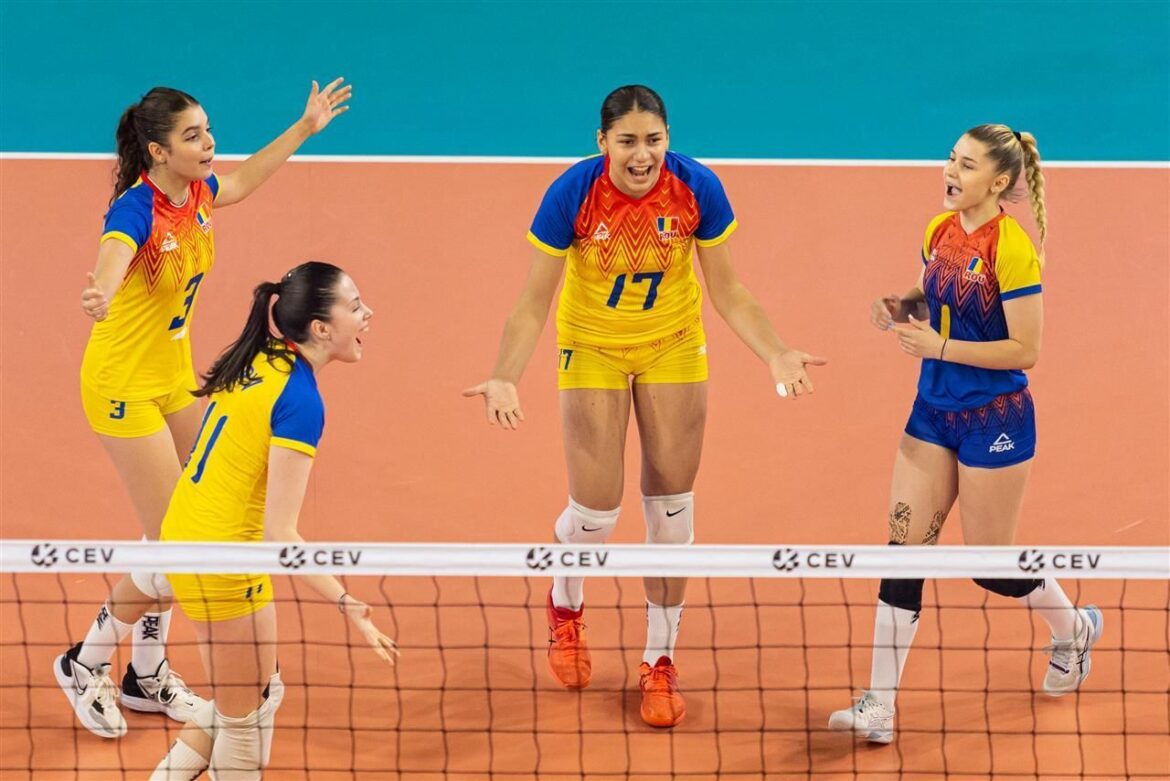 Het nieuwe fenomeen in het Roemeense vrouwenvolleybal! Met haar 12 jaar is ze 1,83 meter lang en draagt ze 46 aan haar voeten. “Collega’s dachten dat ik een sportleraar was”