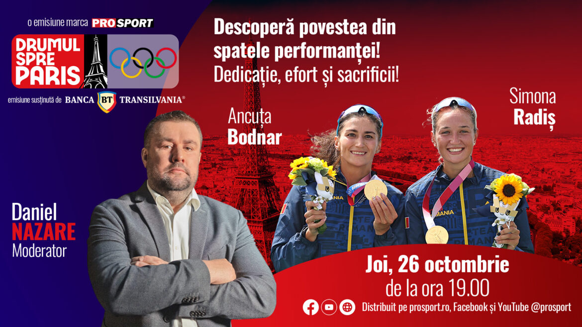 Simona Radiș en Ancuța Bodnar zijn te gast in het programma ,,Road to Paris” op donderdag 26 oktober om 19:00 uur.