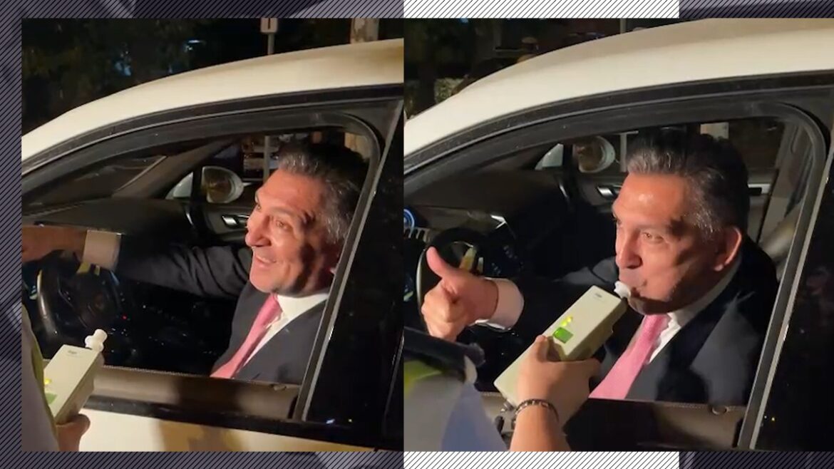 VIDEO. Ilie Dumitrescu, aangehouden in het verkeer door een politiefilter / Wat de blaastest liet zien