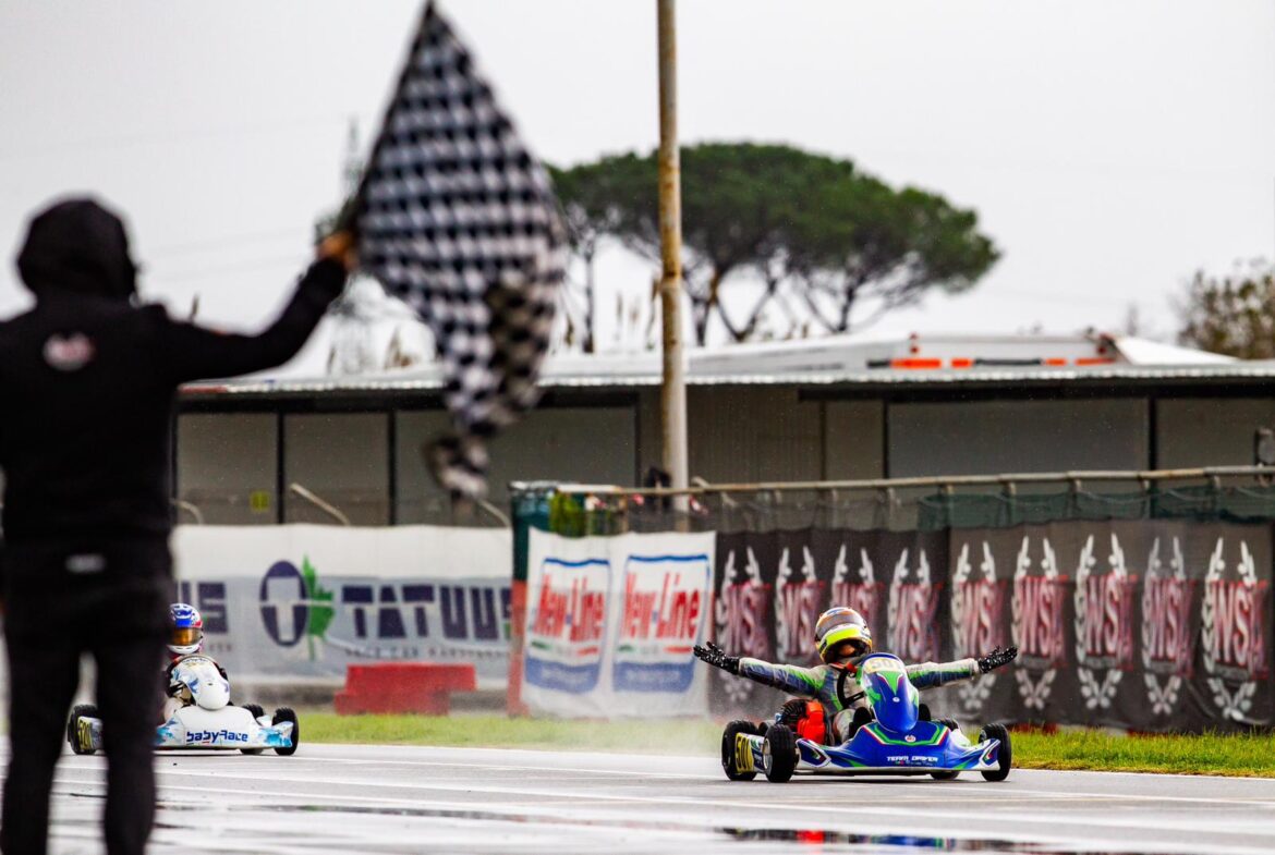 Geen rivaal in 2023! Bogdan Cosma Cristofor, pas 12 jaar oud, won de WSK Euro Series | FOTO