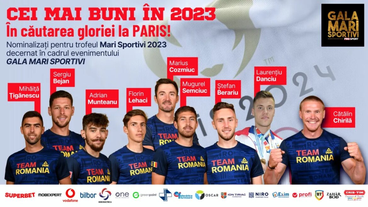 ProSport 2023 Groot Sportgala. Zij zijn de vier roeiers die Roemenië goud kunnen brengen op de Olympische Spelen van Parijs 2024