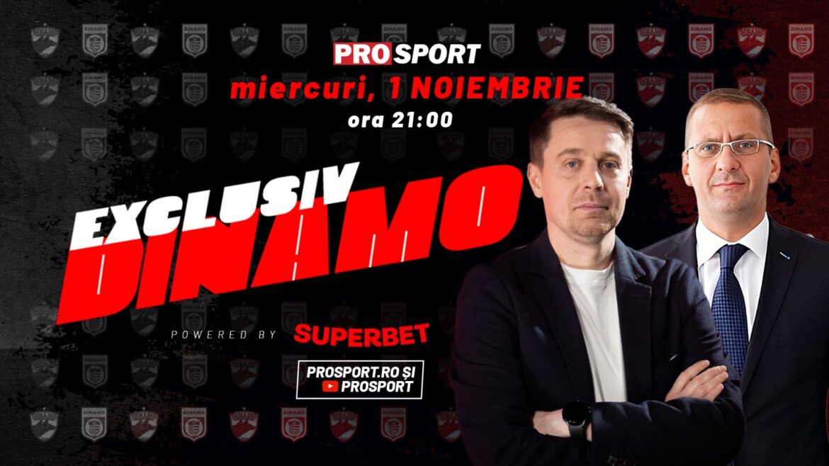 Răzvan Zăvăleanu komt, ZONDAG, in de EXCLUSIEVE DINAMO studio